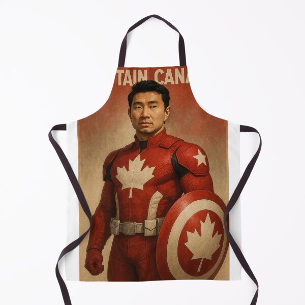 Item preview, Captain Canada Asian Superhero in Maple Leaf Armor designed and sold by Places On Earth.