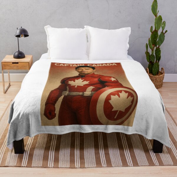 Item preview, Captain Canada Asian Superhero in Maple Leaf Armor designed and sold by Places On Earth.