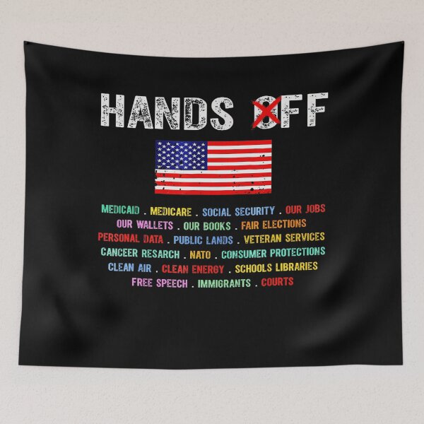 Item preview, Retro Hands Off Protest Social Security And Medicare Protest designed and sold by lidanmasi.