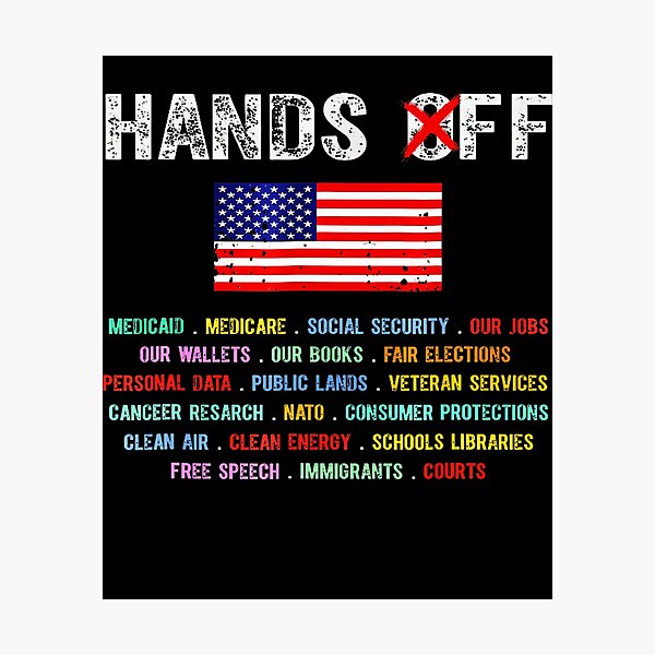 Item preview, Retro Hands Off Protest Social Security And Medicare Protest designed and sold by lidanmasi.