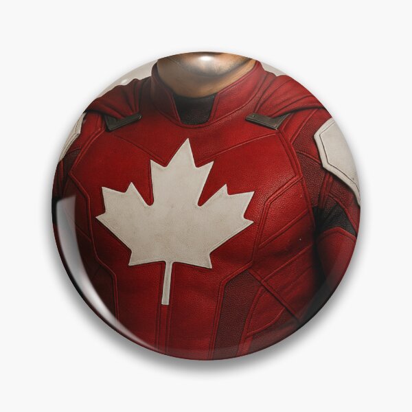 Item preview, Captain Canada Superhero in Maple Leaf Armor designed and sold by Places On Earth.