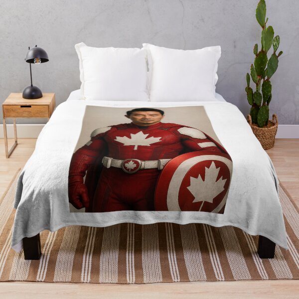 Item preview, Captain Canada Superhero in Maple Leaf Armor designed and sold by Places On Earth.
