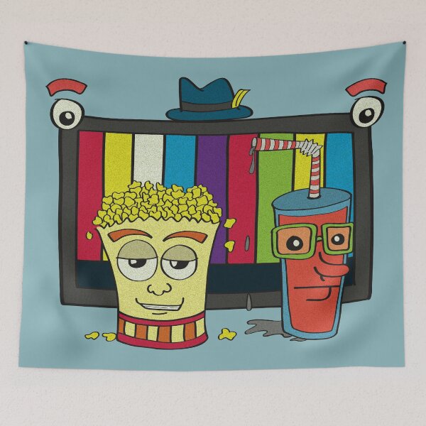 Item preview, Movie Time | Fun Retro Popcorn & TV Design designed and sold by Katherine Ann.