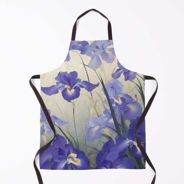 Item preview, Blue Irises Flowers in Ohara Koson Style designed and sold by Tamas Das.