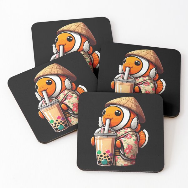 Item preview, Clownfish Bubble Boba Tea Anime Cute Kawaii designed and sold by Artistoos.