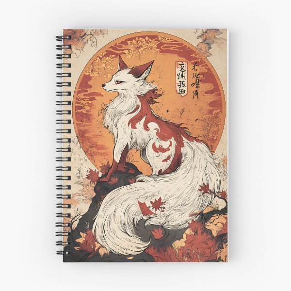 Item preview, Japanese Kitsune Art: Crimson Veil Spirit designed and sold by bapupa.