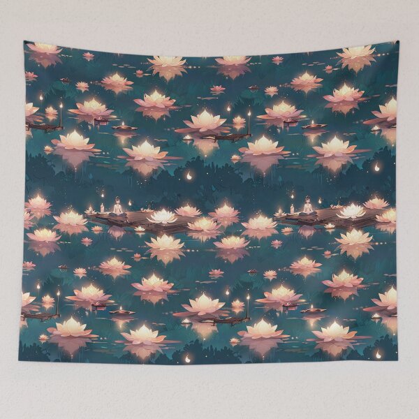 Item preview, Blooming lotus flowers, yoga meditation, peaceful designed and sold by CoolPixels.