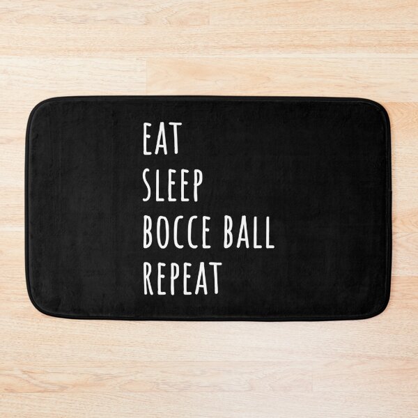 Item preview,  Eat Sleep Bocce ball Repeat- white text designed and sold by EmeraldeaArt.