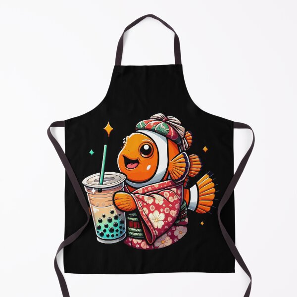 Item preview, Clownfish Bubble Boba Tea Anime Cute Kawaii designed and sold by Artistoos.