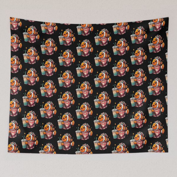 Item preview, Clownfish Bubble Boba Tea Anime Cute Kawaii designed and sold by Artistoos.