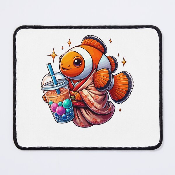 Item preview, Clownfish Bubble Boba Tea Anime Cute Kawaii designed and sold by Artistoos.
