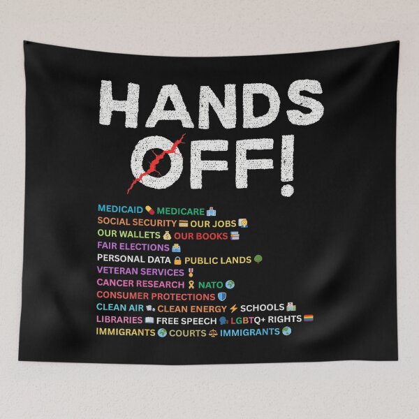 Item preview, Vintage Hands Off Protest Social Security And Medicare Protest designed and sold by lidanmasi.