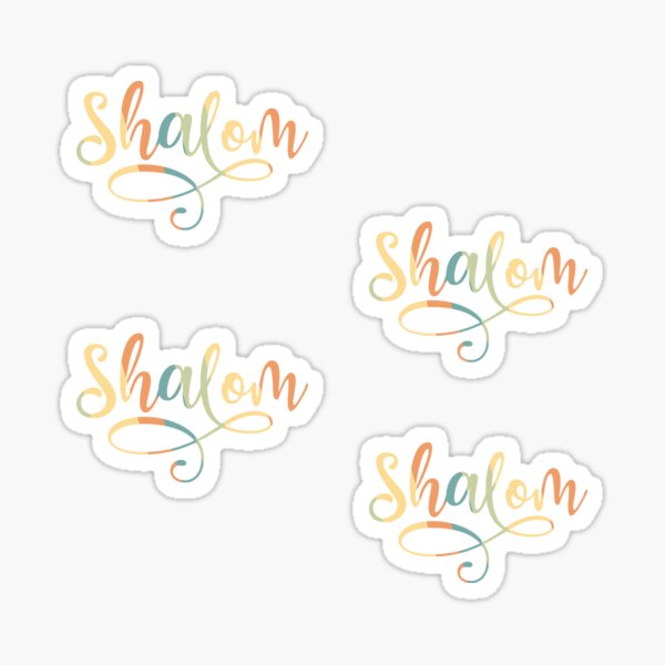 Artikel-Vorschau von Shalom Script Typografie-Paket – Pastell-Friedenskalligrafie, designt und verkauft von Thank-HaShem.
