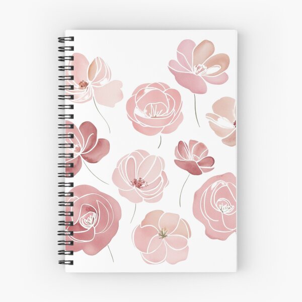 Item preview, "Blush Pink and Dusty Rose Floral Watercolor Set" designed and sold by STmez Design.