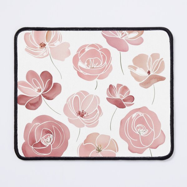 Item preview, "Blush Pink and Dusty Rose Floral Watercolor Set" designed and sold by STmez Design.