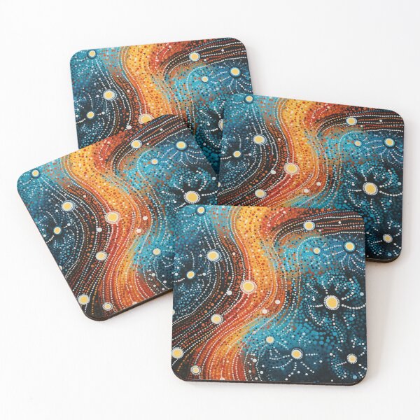 Item preview, Aboriginal Inspired Dot Art - With Hot Stream designed and sold by GrinGalore.