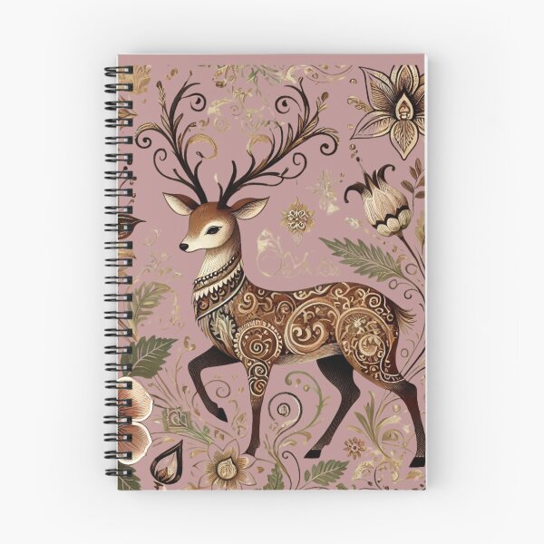 Item preview, Pichwai-Inspired Deer Elegance designed and sold by Dream Bloom Gallery.