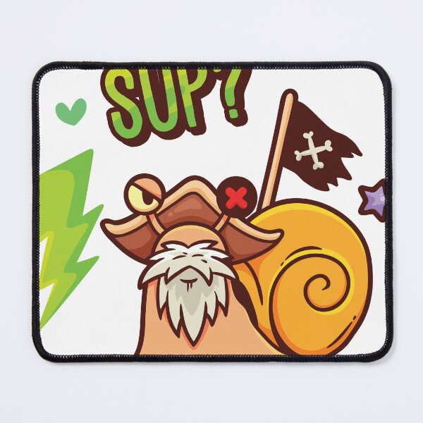 Item preview, a snail dressed as a pirate. designed and sold by esycrazy.