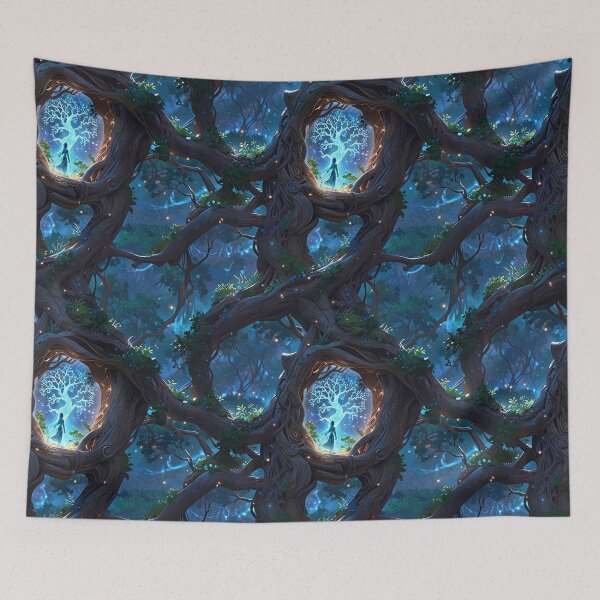 Item preview, Ancient tree, glowing blue energy designed and sold by CoolPixels.