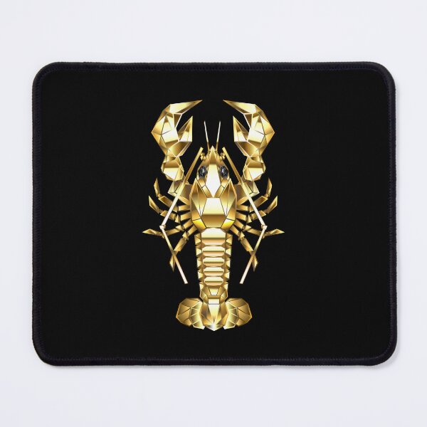 Item preview, Golden polygonal lobster designed and sold by Blackmoon9.