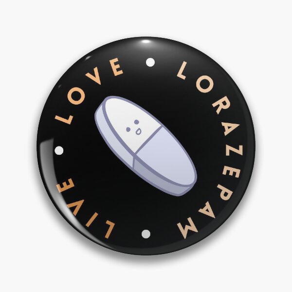 Item preview, Live Love Lorazepam Smiling Kawaii Style Pill Positive designed and sold by hiacynto.