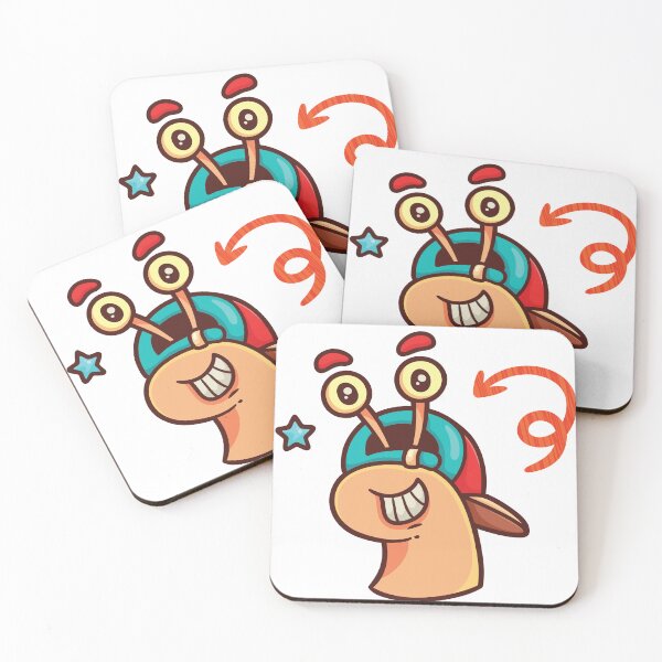 Item preview, a peach-colored snail with a red and green shell designed and sold by esycrazy.