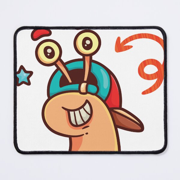 Item preview, a peach-colored snail with a red and green shell designed and sold by esycrazy.
