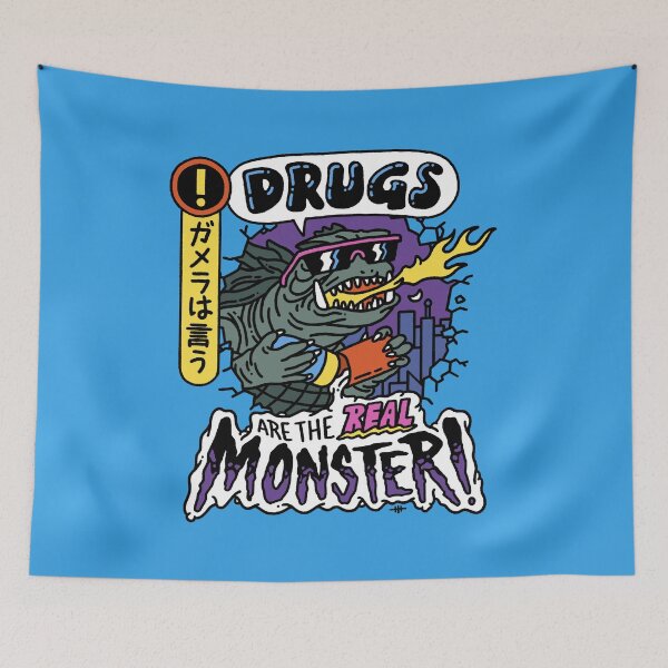 Item preview, Gamera Says Drugs Are the Real Monster designed and sold by thmadethis.