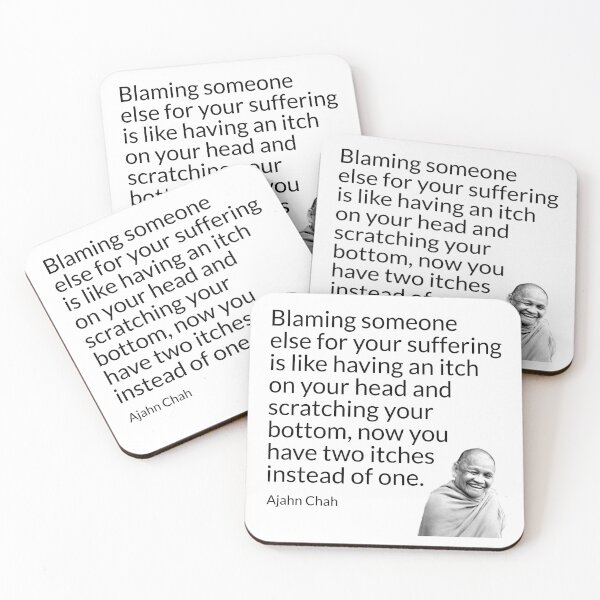 Item preview, Ajahn Chah: Itchy designed and sold by KindfulQuotes.