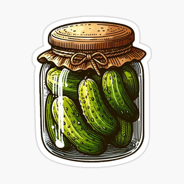 Artikel-Vorschau von Gurkenglas – Knusprige Food-Kunst, designt und verkauft von BloomAndStick.