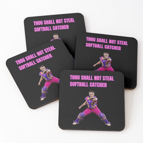 Item preview, Thou Shall Not Steal Softball Catcher designed and sold by TrendsLook.