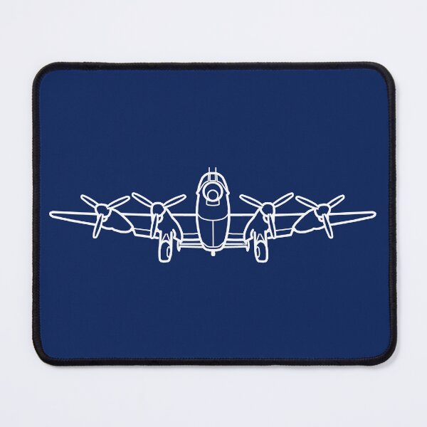 Item preview, Lancaster bomber WW2 combat aircraft outline (white) designed and sold by soitwouldseem.