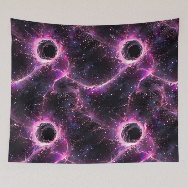 Item preview, Black hole, pink ribbon designed and sold by CoolPixels.
