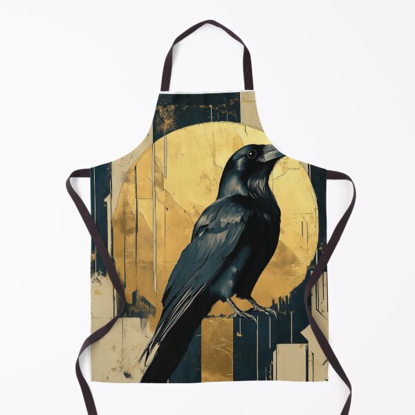 Artikelvorschau, Elegant Abstract Golden Raven 2 entworfen und verkauft von Earth Celebration Designs.