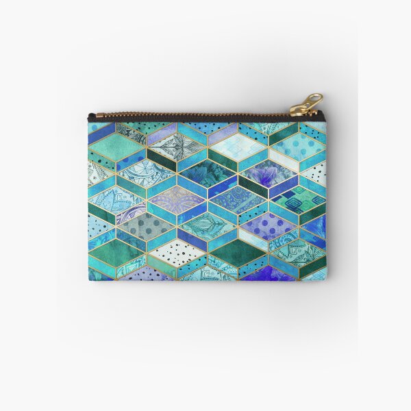 Item preview, Sapphire & Emerald Diamond Patchwork Pattern designed and sold by micklyn.