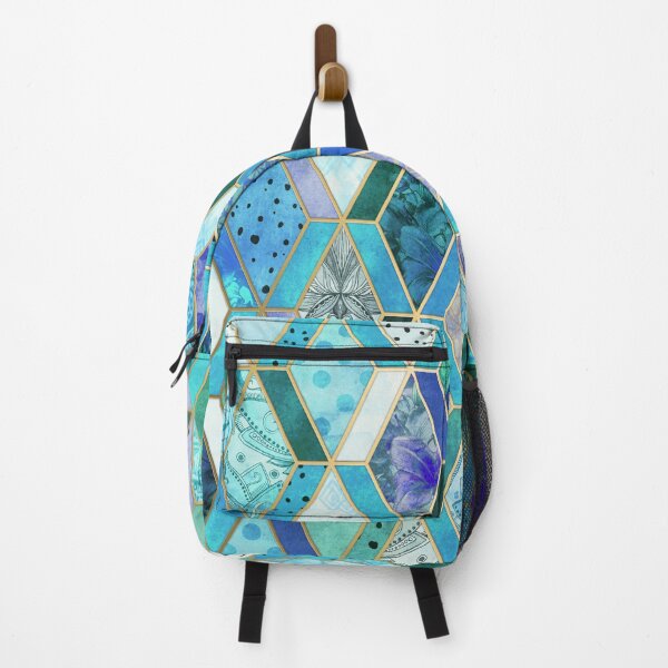 Item preview, Sapphire & Emerald Diamond Patchwork Pattern designed and sold by micklyn.