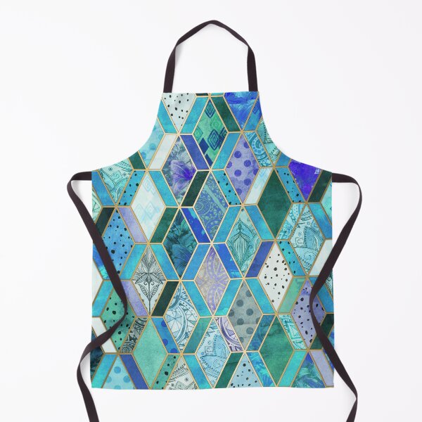 Item preview, Sapphire & Emerald Diamond Patchwork Pattern designed and sold by micklyn.