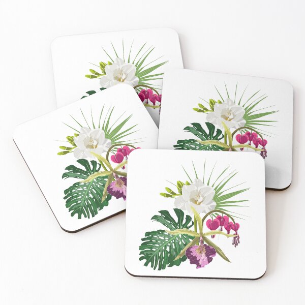 Item preview, Flower bouquet with exotic flowers in watercolor style. designed and sold by MatyKotiv.