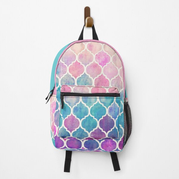 Item preview, Rainbow Pastel Watercolor Moroccan Pattern designed and sold by micklyn.