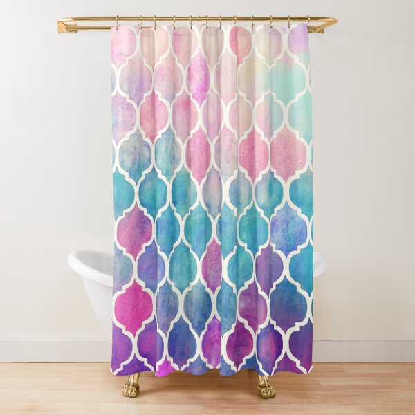 Item preview, Rainbow Pastel Watercolor Moroccan Pattern designed and sold by micklyn.