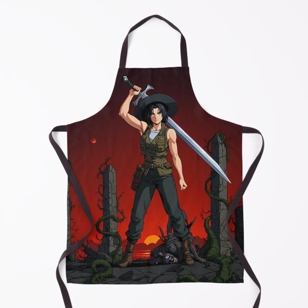 Item preview, Vampire Hunter anime manga woman cool Dracula hunter female warrior art designed and sold by Vintage Designs +.