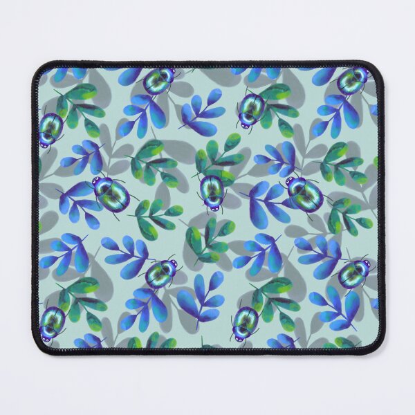 Item preview, Blue Shiny Beetles designed and sold by Lone Jensen.