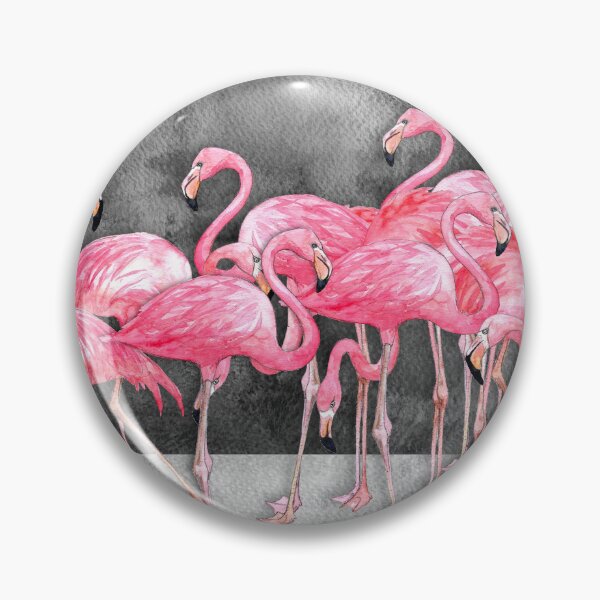 Item preview, Flamingo  Collage in Watercolor and Ink designed and sold by micklyn.