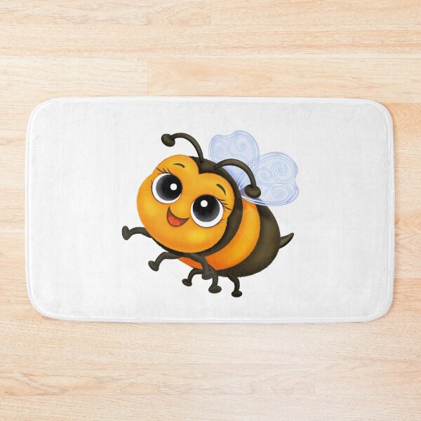 Item preview, Cute Bumblebee Character – Smiling Flying Bee with Big Eyes designed and sold by Colibri-art.