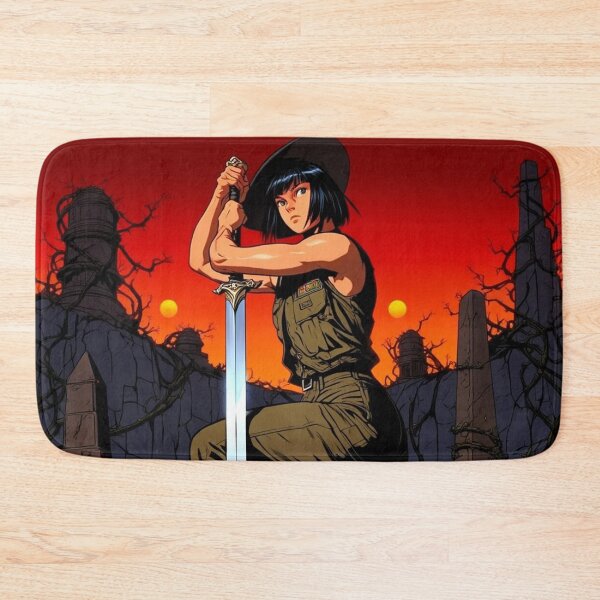Item preview, Vampire Hunter anime manga woman cool Dracula hunter female warrior art designed and sold by Vintage Designs +.