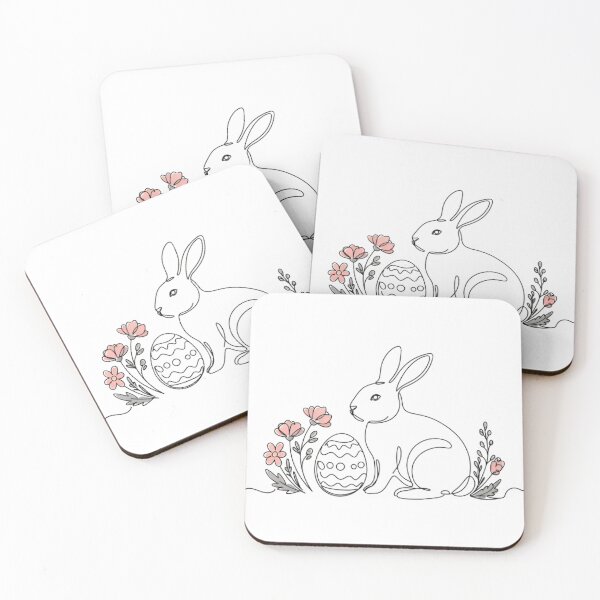 Item preview, Easter Elegance – Minimal Line Art Bunny designed and sold by Simple_Lines2025.