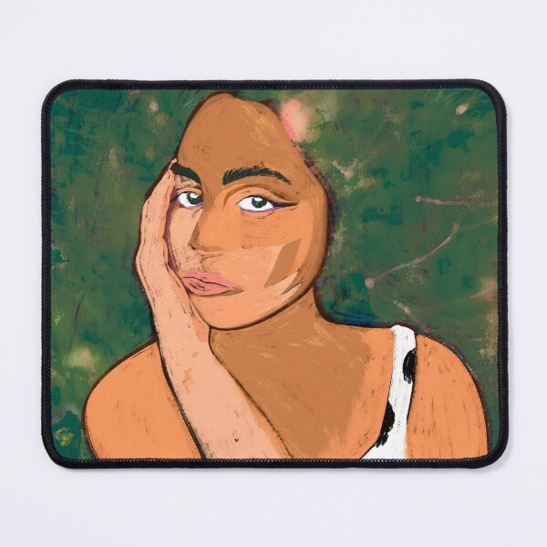 Item preview, Liminal Quietude | Calm Woman Portrait Still Life Painting designed and sold by 83oranges.com.