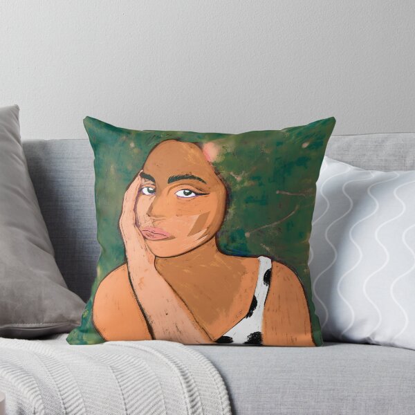 Item preview, Liminal Quietude | Calm Woman Portrait Still Life Painting designed and sold by 83oranges.com.