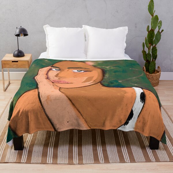 Item preview, Liminal Quietude | Calm Woman Portrait Still Life Painting designed and sold by 83oranges.com.