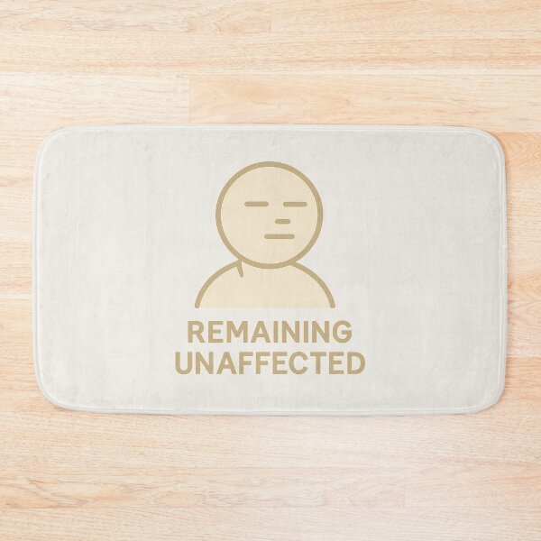 Item preview, Remaining Unaffected – Ironic Chill Minimalist Mood designed and sold by Bratak.
